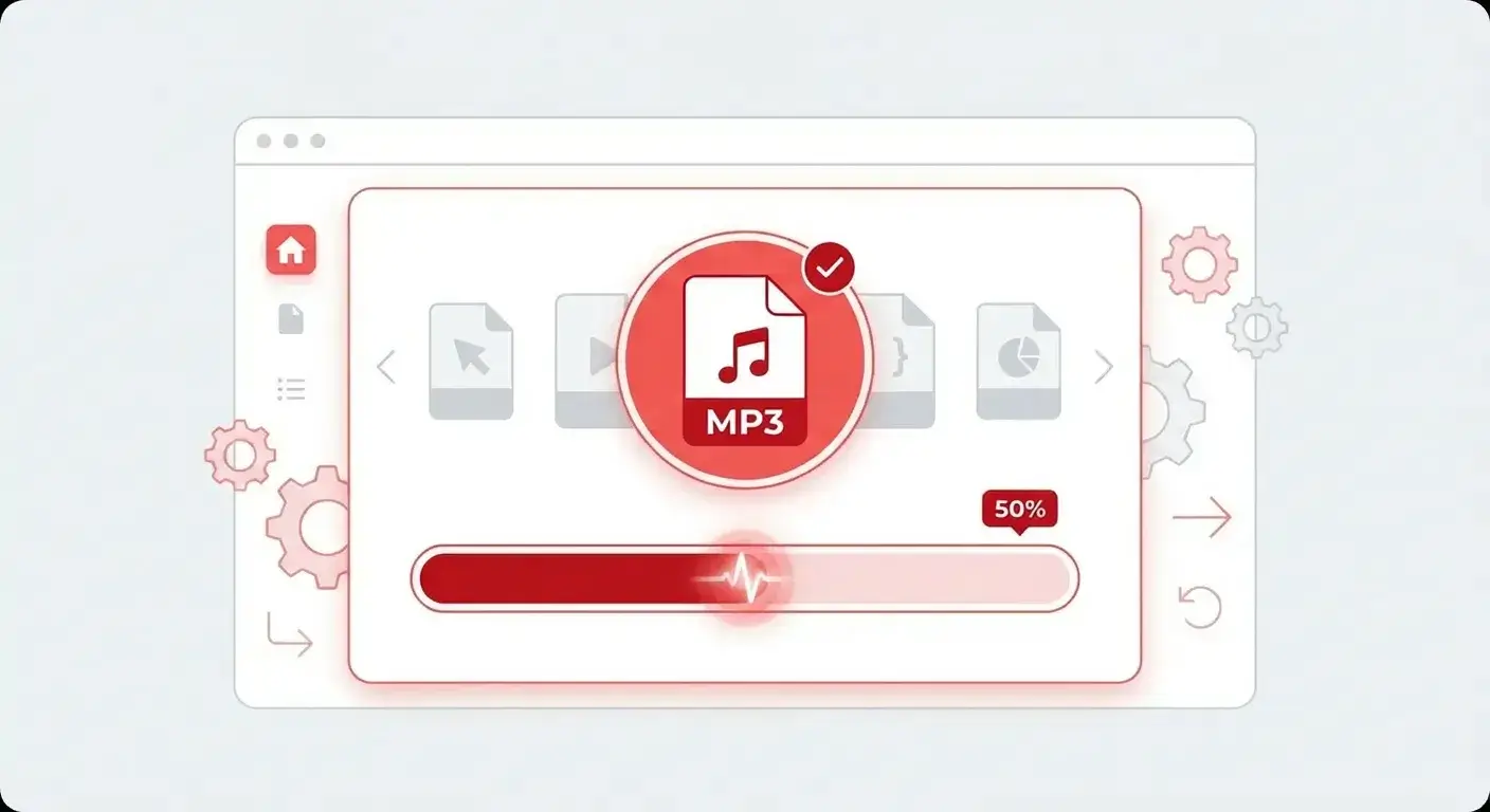 Select MP3 format and convert YouTube video